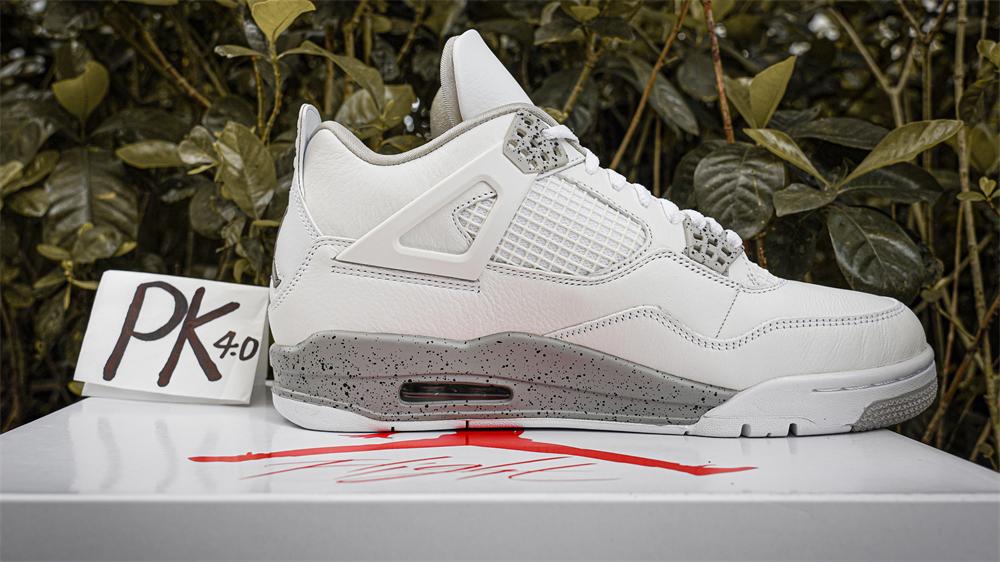 PK GOD Jordan 4 Retro White Oreo RETAIL MATERIALS READY TO SHIP